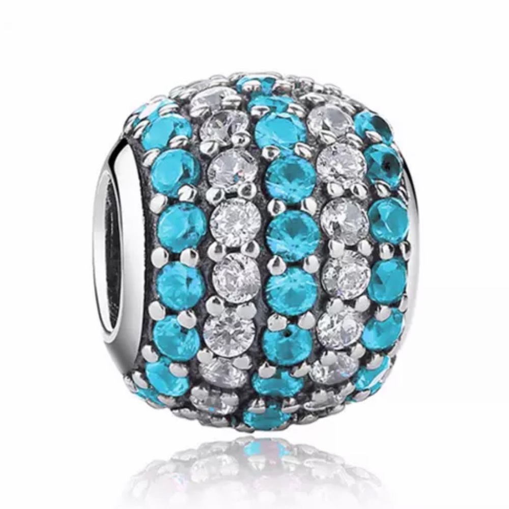 NEW•Blue topaz Dec birthstone DIY Charm/bead